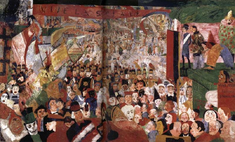 James Ensor The Entry of Christ into Brussels oil painting image
